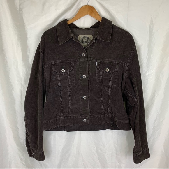 Brown Vintage Levis Silver Tab Cropped 